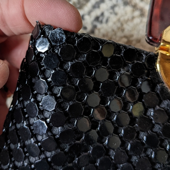 Vintage Black Metal Mesh Handbag - Picture 12 of 13